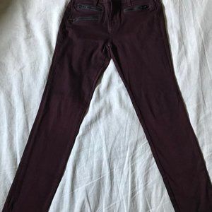 J BRAND BURGUNDY JEANS SIZE 29